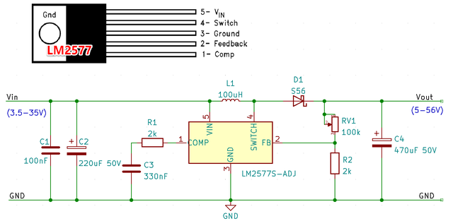 lm2576可调应用电路图图片