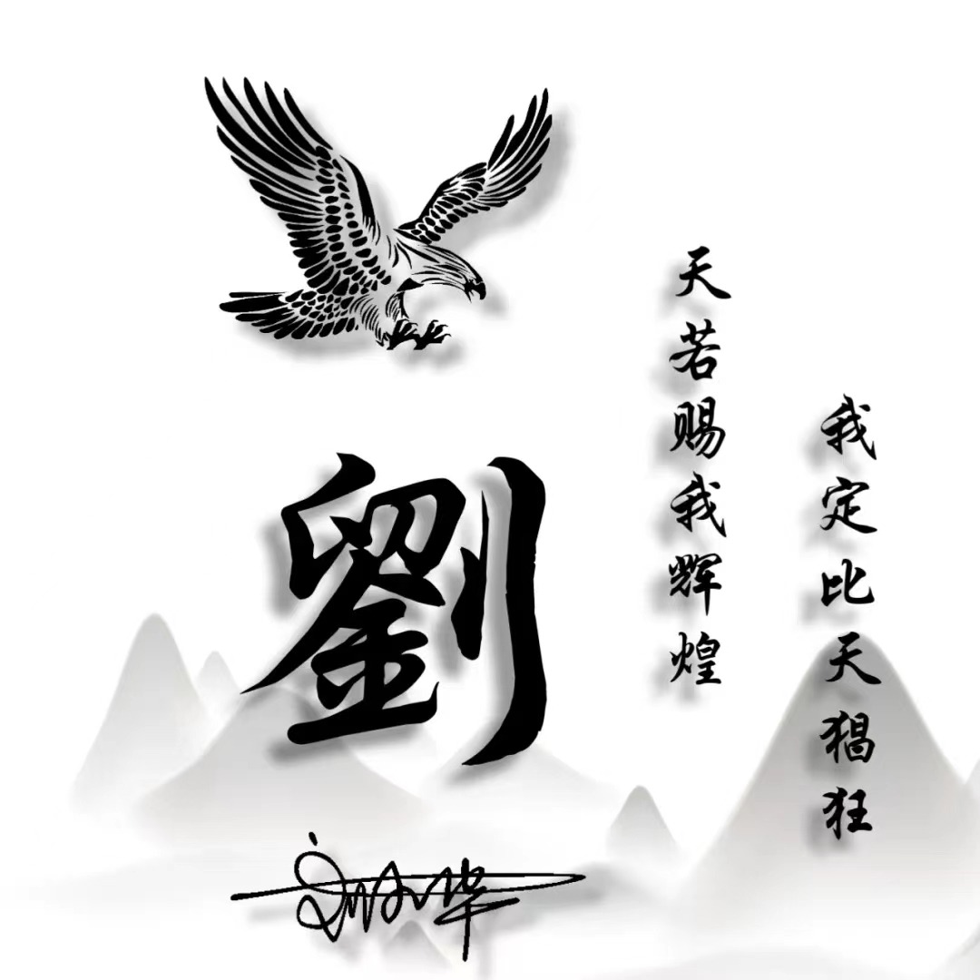 微信头像,姓氏头像,大展宏图3d古风水墨个性签名头像,请查收!