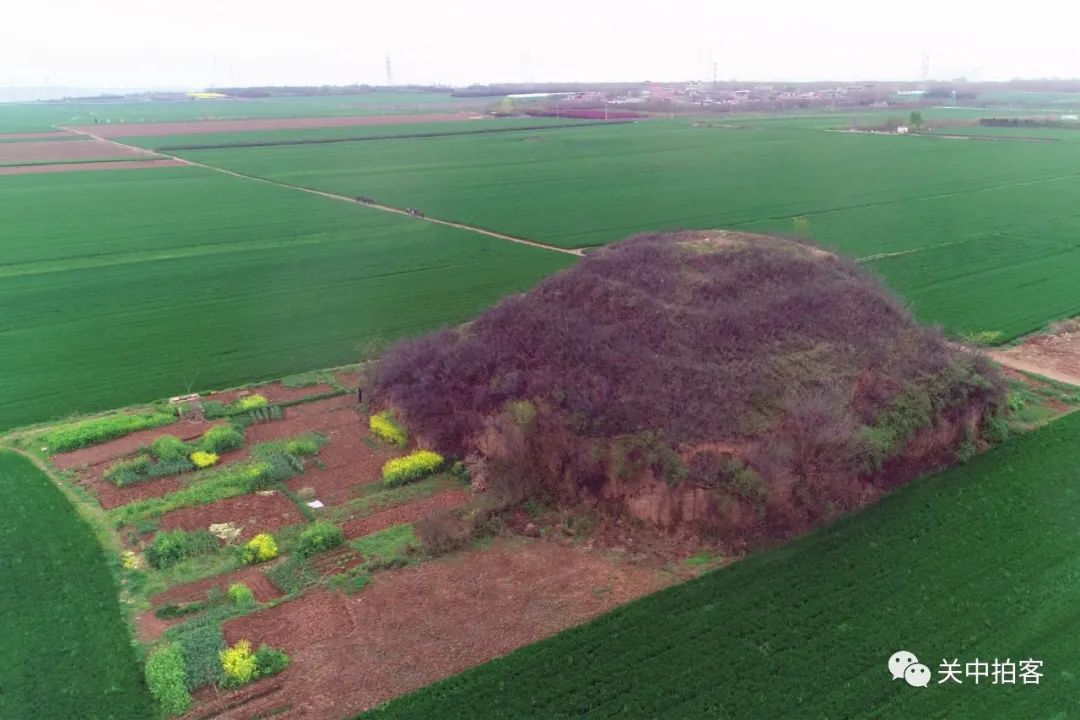航拍唐敬陵:贞顺皇后武惠妃墓