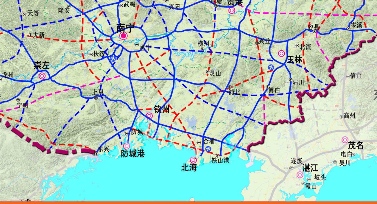 五条铁路,三条高速,一条一级公路,北海市十四五交通建设厉害了
