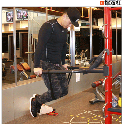 掌握正确的双杠臂屈伸训练方法,强化下胸,更能锻炼肱三头肌