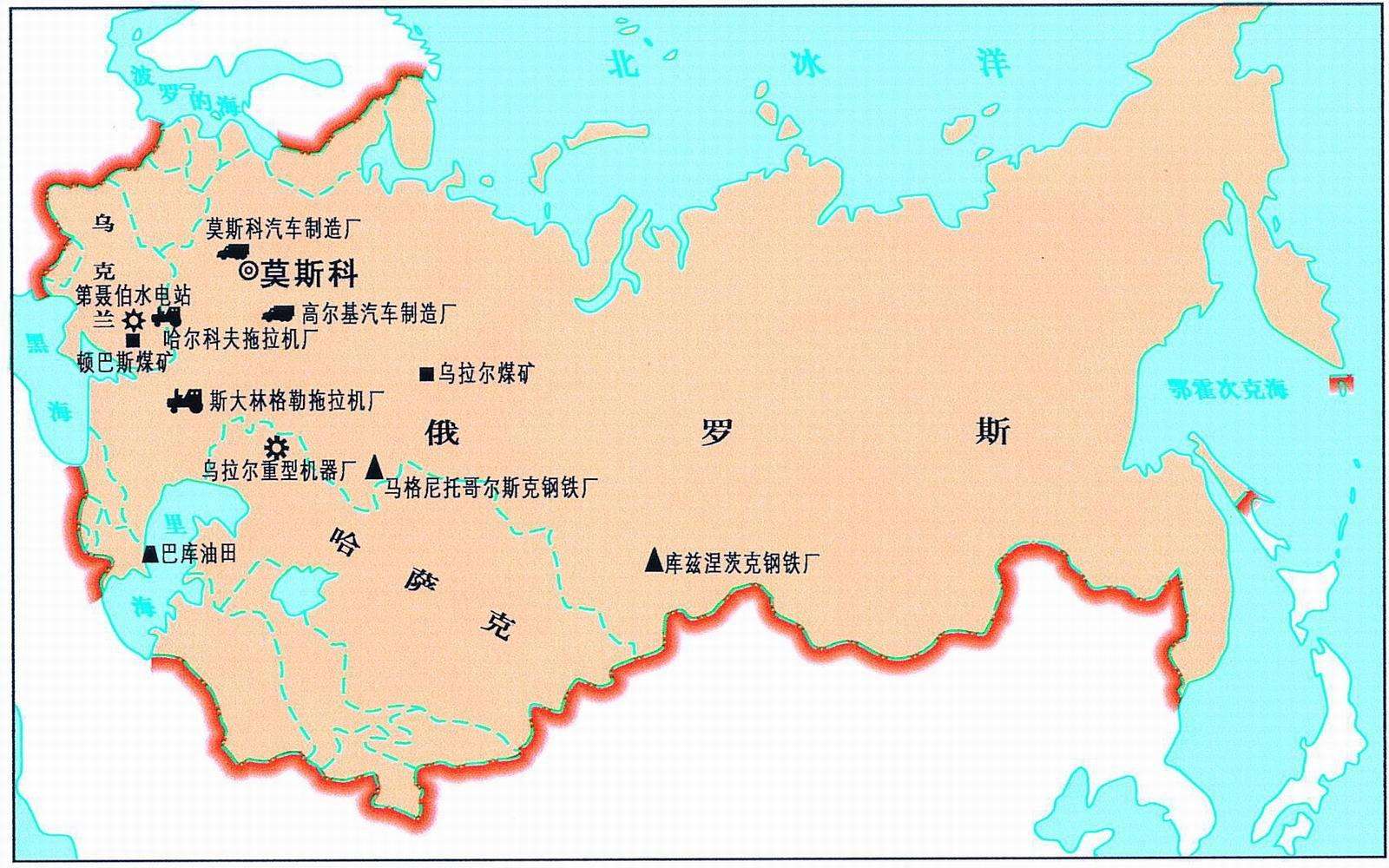 原苏联国家地图前苏联图片