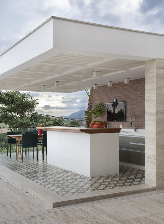 有格调的庭院都有一个小吧台