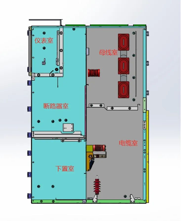 通过柜体的传动机构与断路器手车的底盘车配合,辅以高可靠的联锁装置