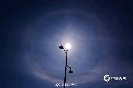 天空有只大眼睛!哈尔滨出现日晕奇观
