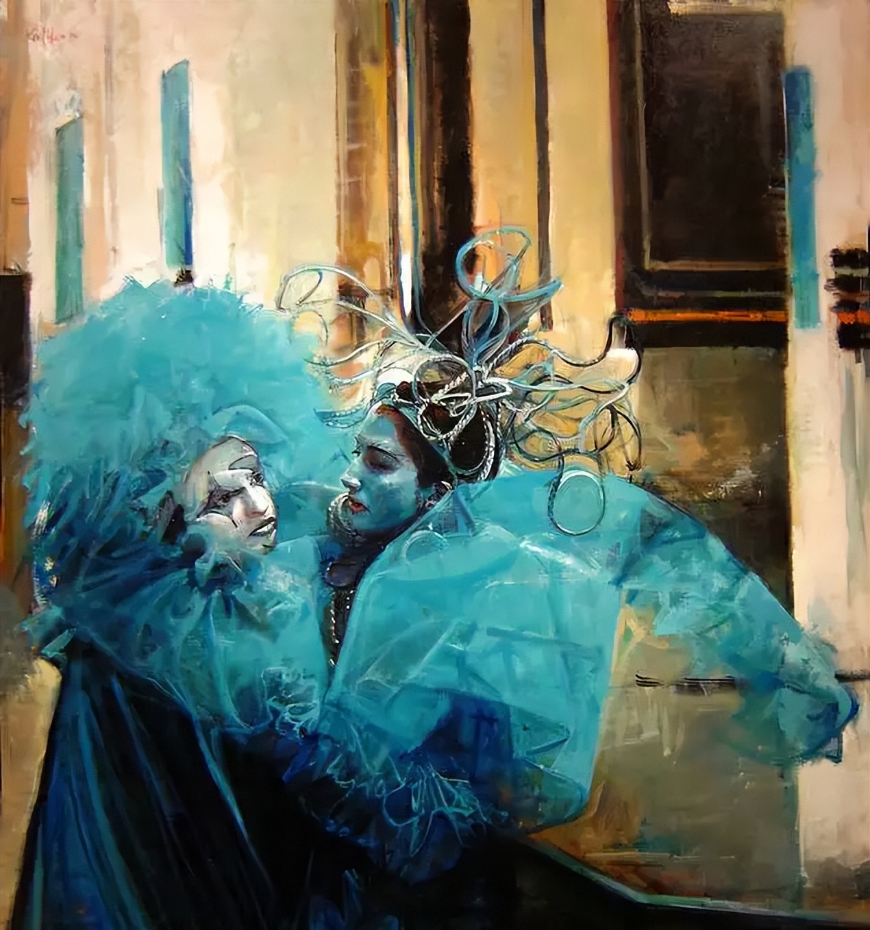 阿根廷画家marco ortolan 人物油画作品︱艺术名画