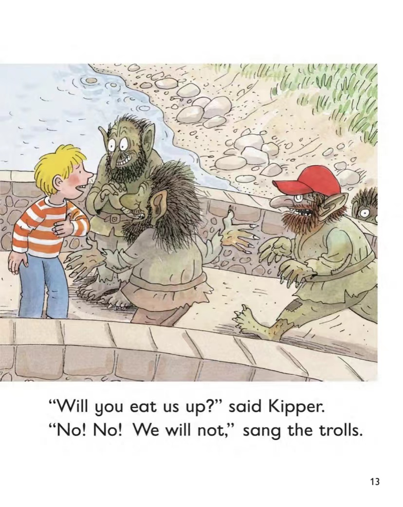 跟孩子一起读绘本《kipper and the trolls》