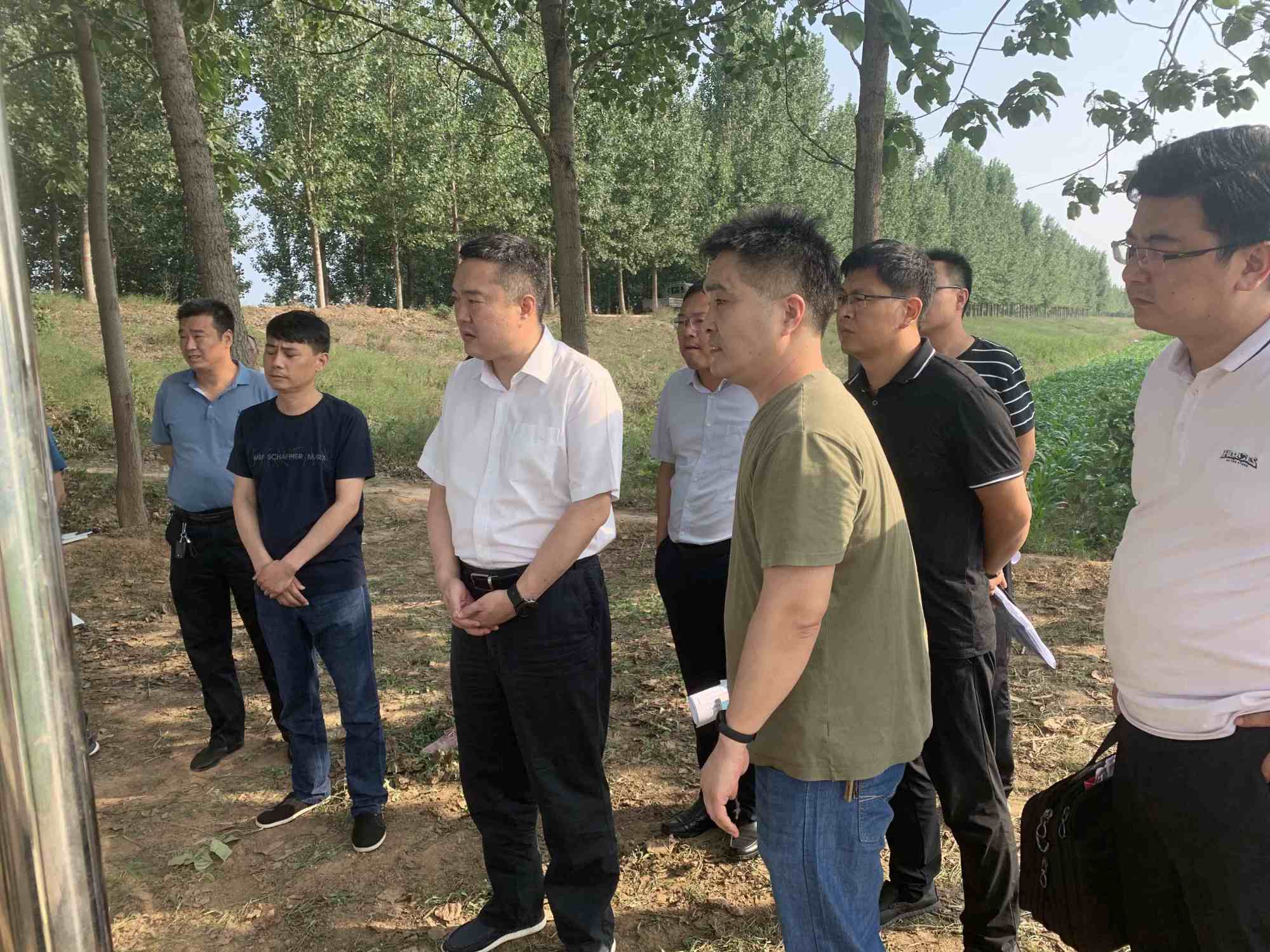 内黄县委副书记,县长王辉查看全县防汛工作