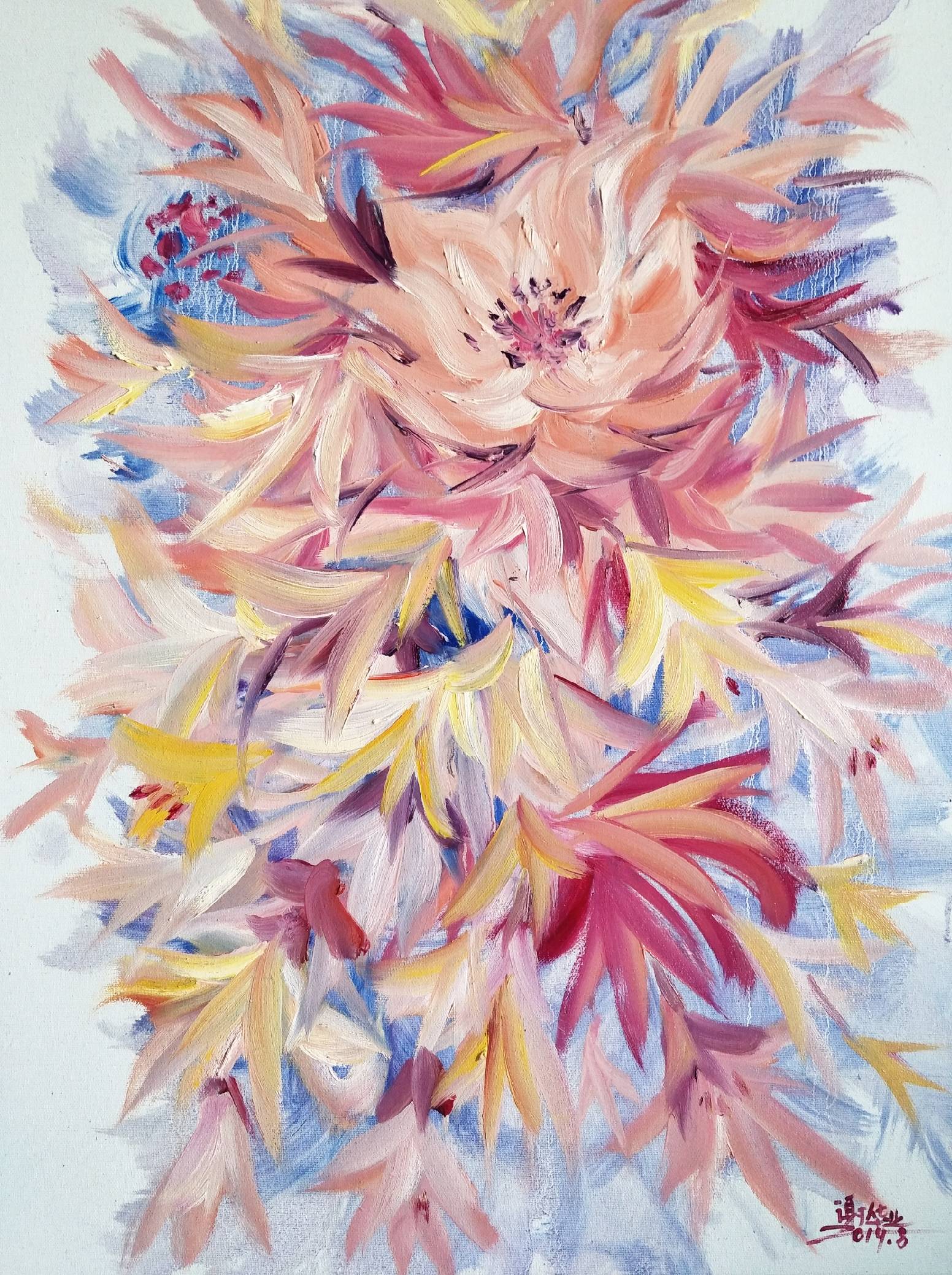 当代书画名家云展览谢华业花卉油画作品展