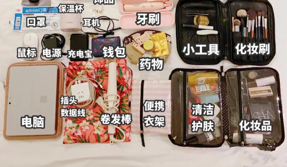 3天短期旅行必备物品