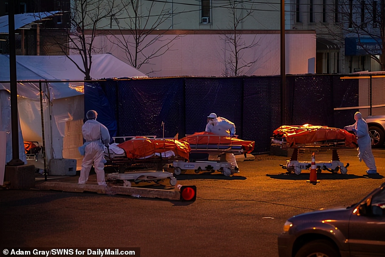 纽约医院停尸房爆满,冷冻卡车堆积近700具尸体!已停尸超半年