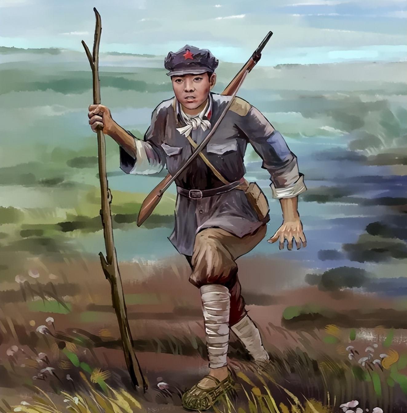 14岁小红军过草地时,因尿急去解手,回来发现茫茫草地没一个人影