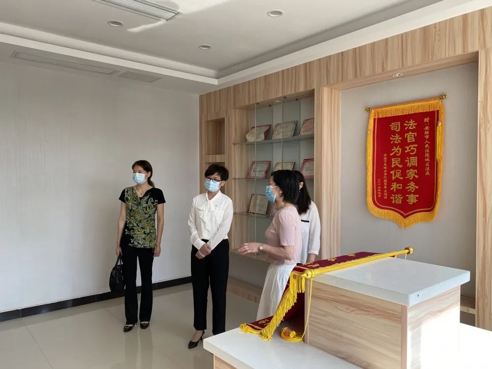 孝感市妇联蔡桂红书记到安陆法院城区人民法庭走访调研
