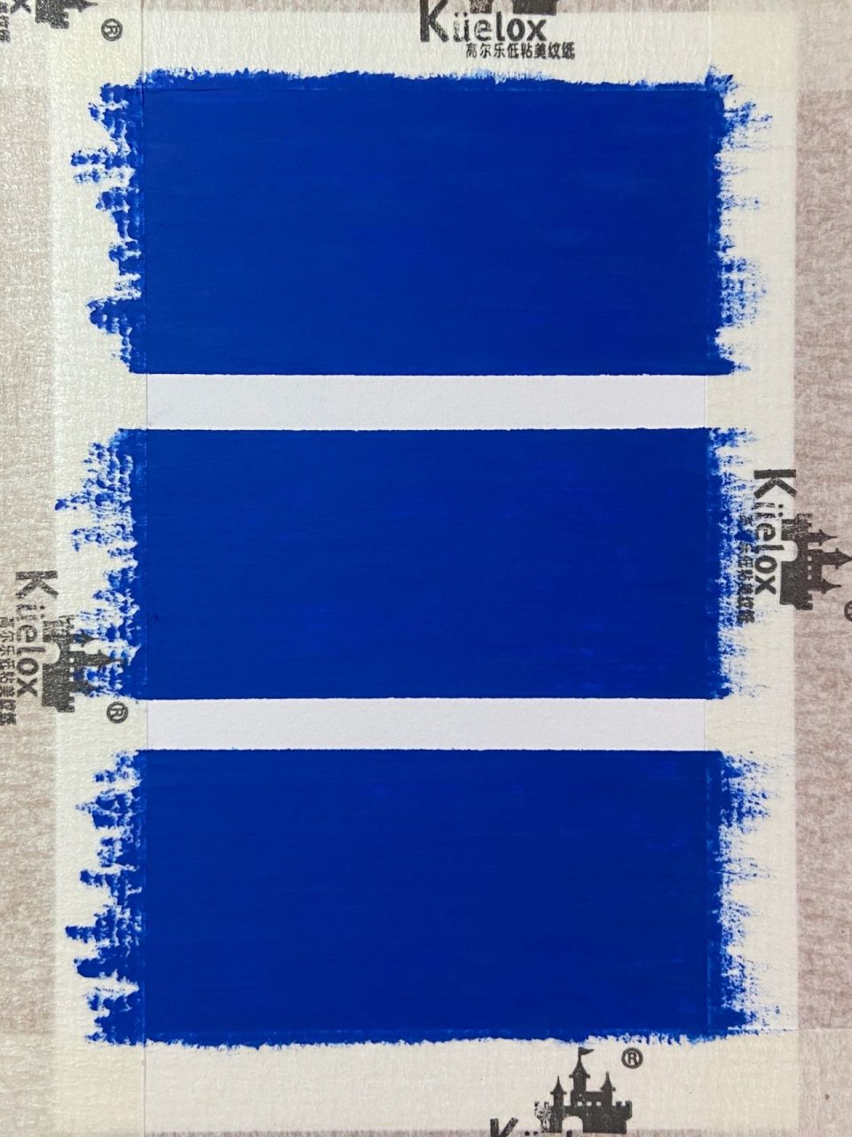 油画棒附步骤及色号 克莱因蓝 如鲸向海,似鸟投林,不可避免,退无可退.