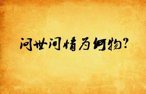 "问世间情为何物"中的情,究竟指的是什么呢?