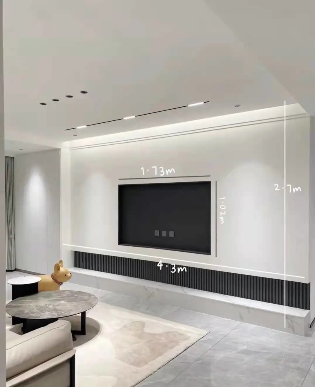作为室内装修的第一门面,客厅是室内设计的重点,电视背景墙的设