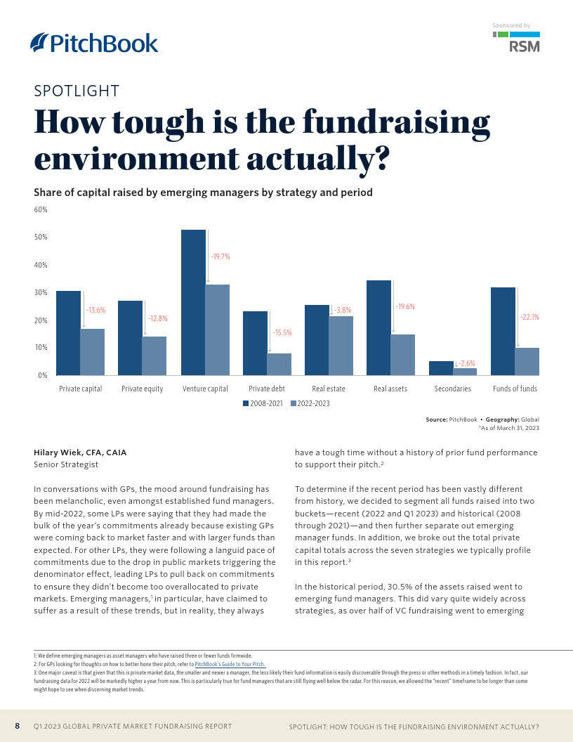 pitchbook-2023年一季度全球私人市场筹资报告(附下载)