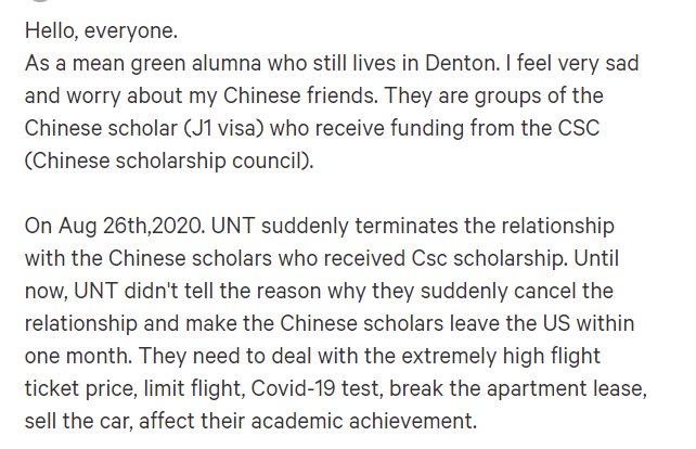 推荐|美国一大学突然驱逐所有中国公派留学生，限1个月内离境