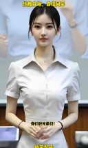 职场女神的优雅日常，白色连衣裙尽显优雅与知性美！