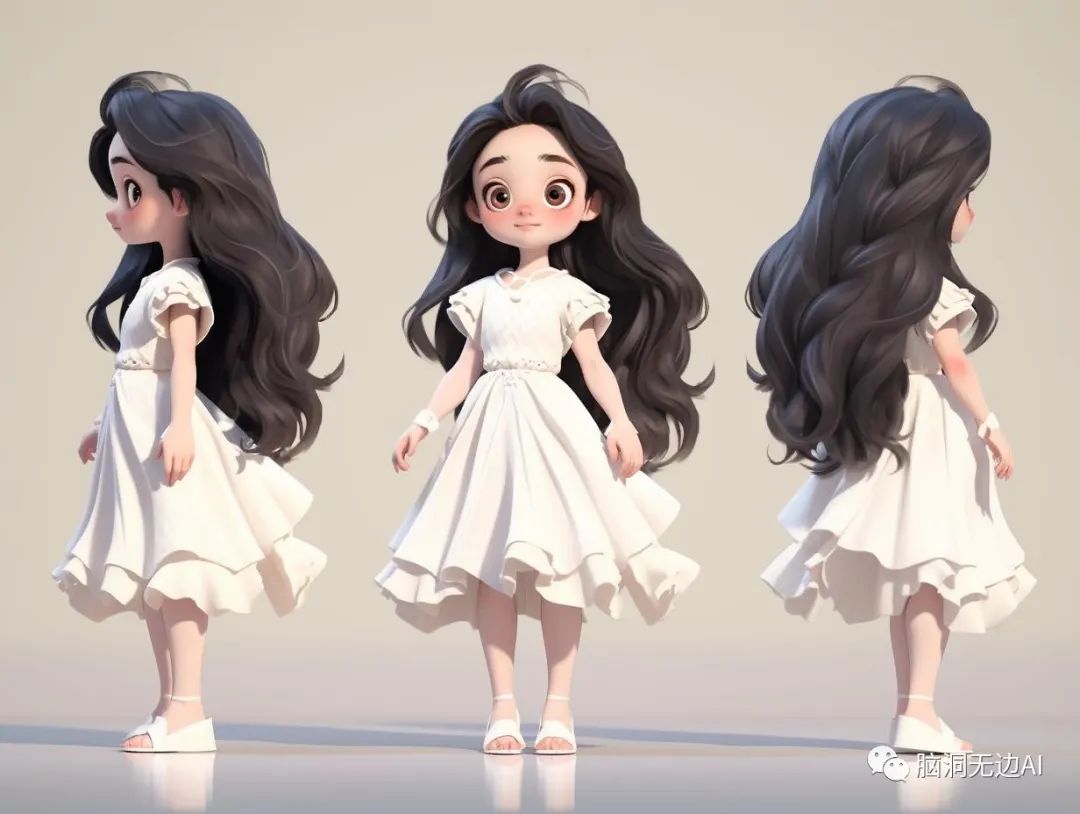 人物原画三视图,设定没灵感?来试试脑洞无边ai