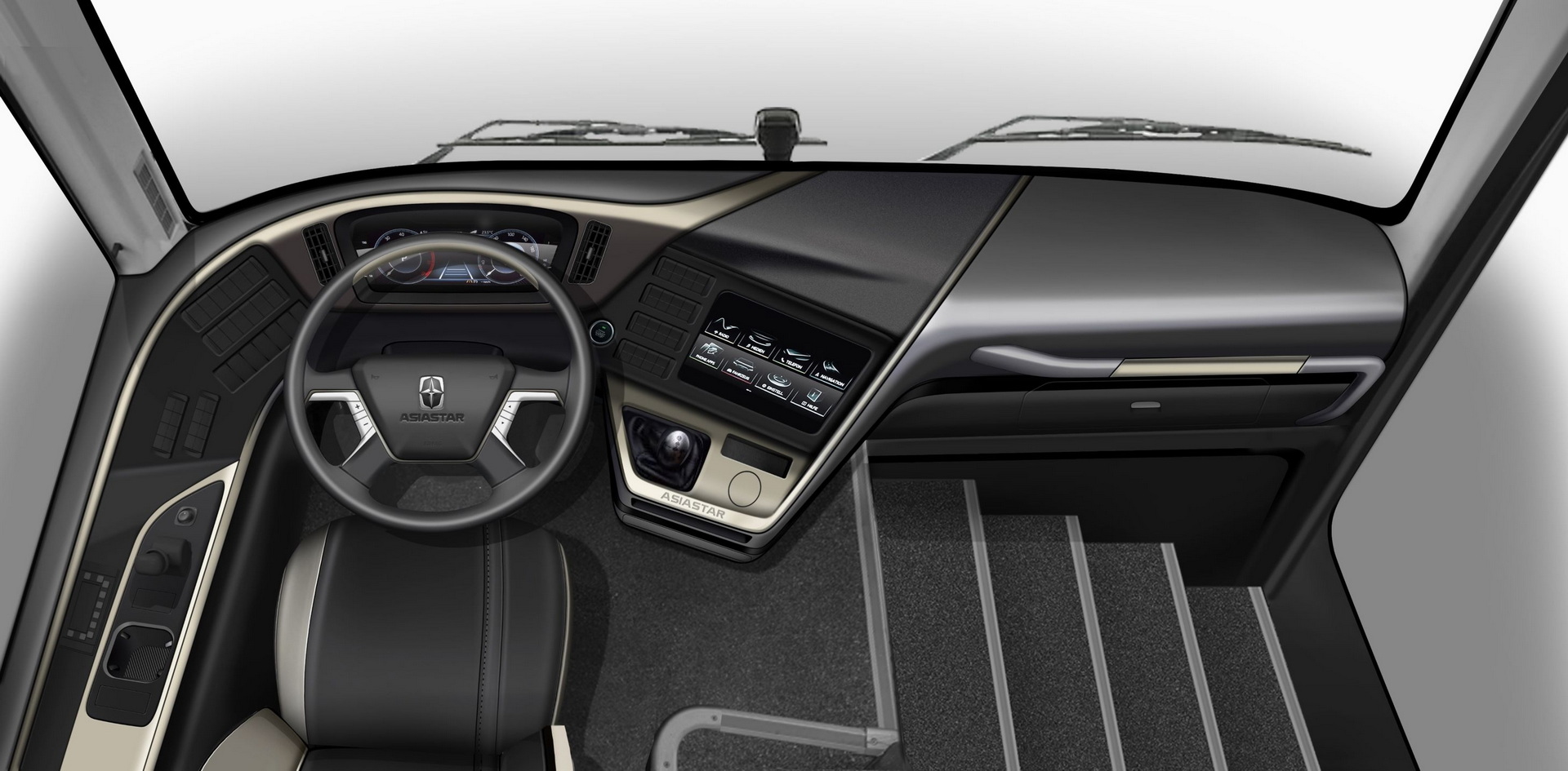 亚星x9-3高端旅游客车亮相,由意大利pininfarina设计