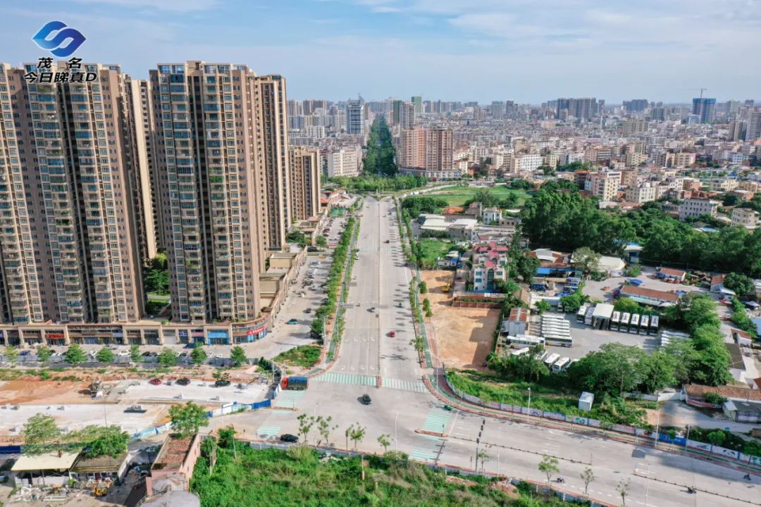 茂名大园路最新航拍!四,五路年内通车,三,六路还需再等等