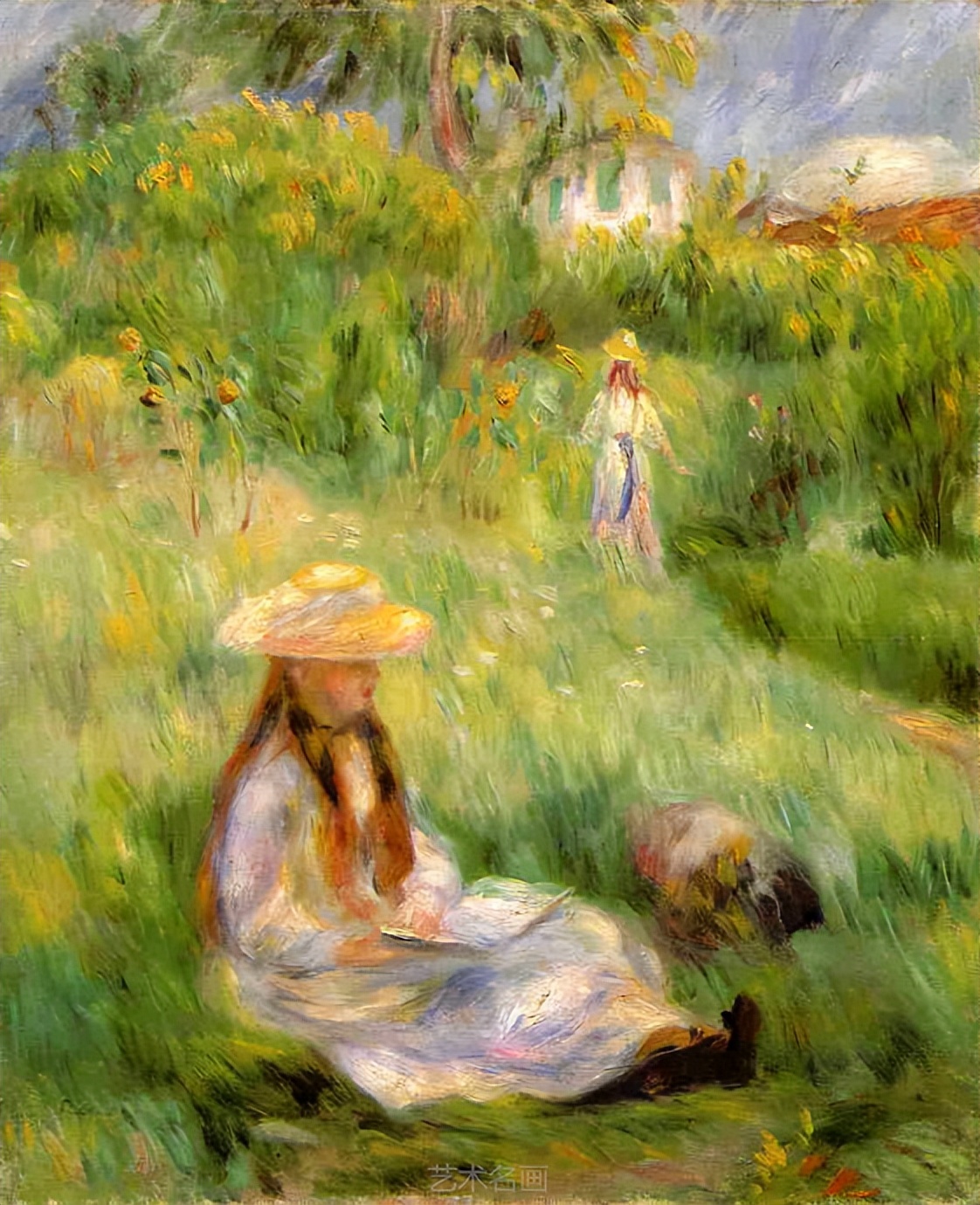 法国画家埃尔奥古斯特雷诺阿(pierre auguste renoir)人物油画