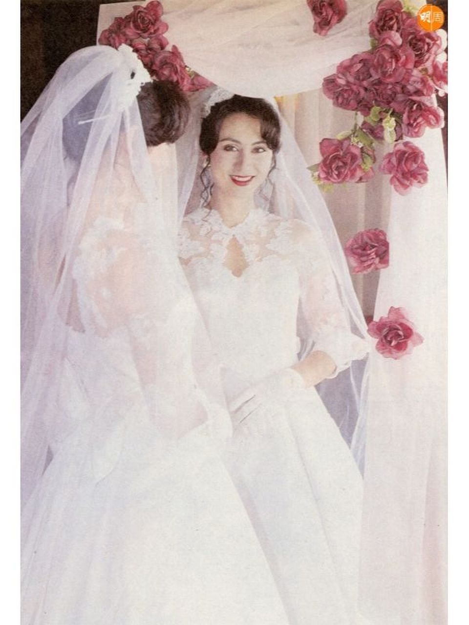 洪金宝和妻子高丽虹,1995年补拍婚纱照 高丽虹,香港小姐冠军,入行之初