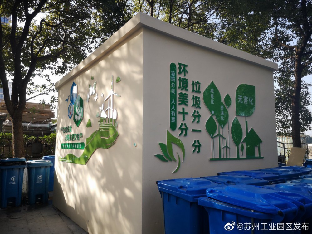 亮了!苏州园区熙岸社区垃圾房旧貌换新颜