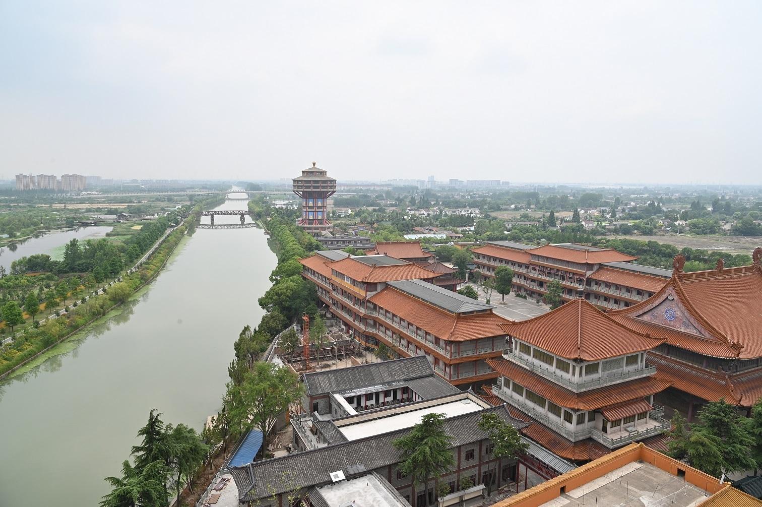 揽星月,点渔火,运河波如镜,扬州高旻寺晚钟悠悠