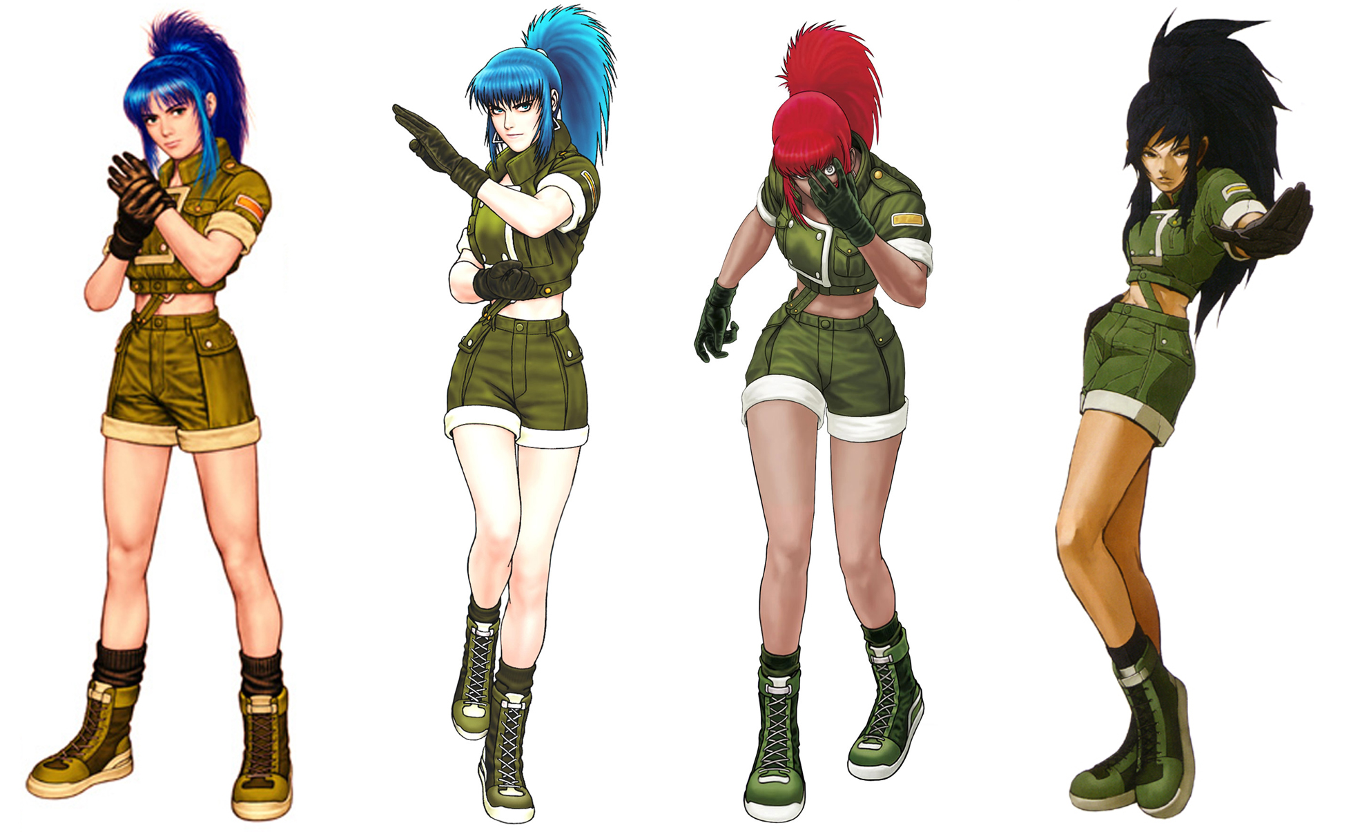 《拳皇》莉安娜历代形象变迁,真人化后我感觉又行了