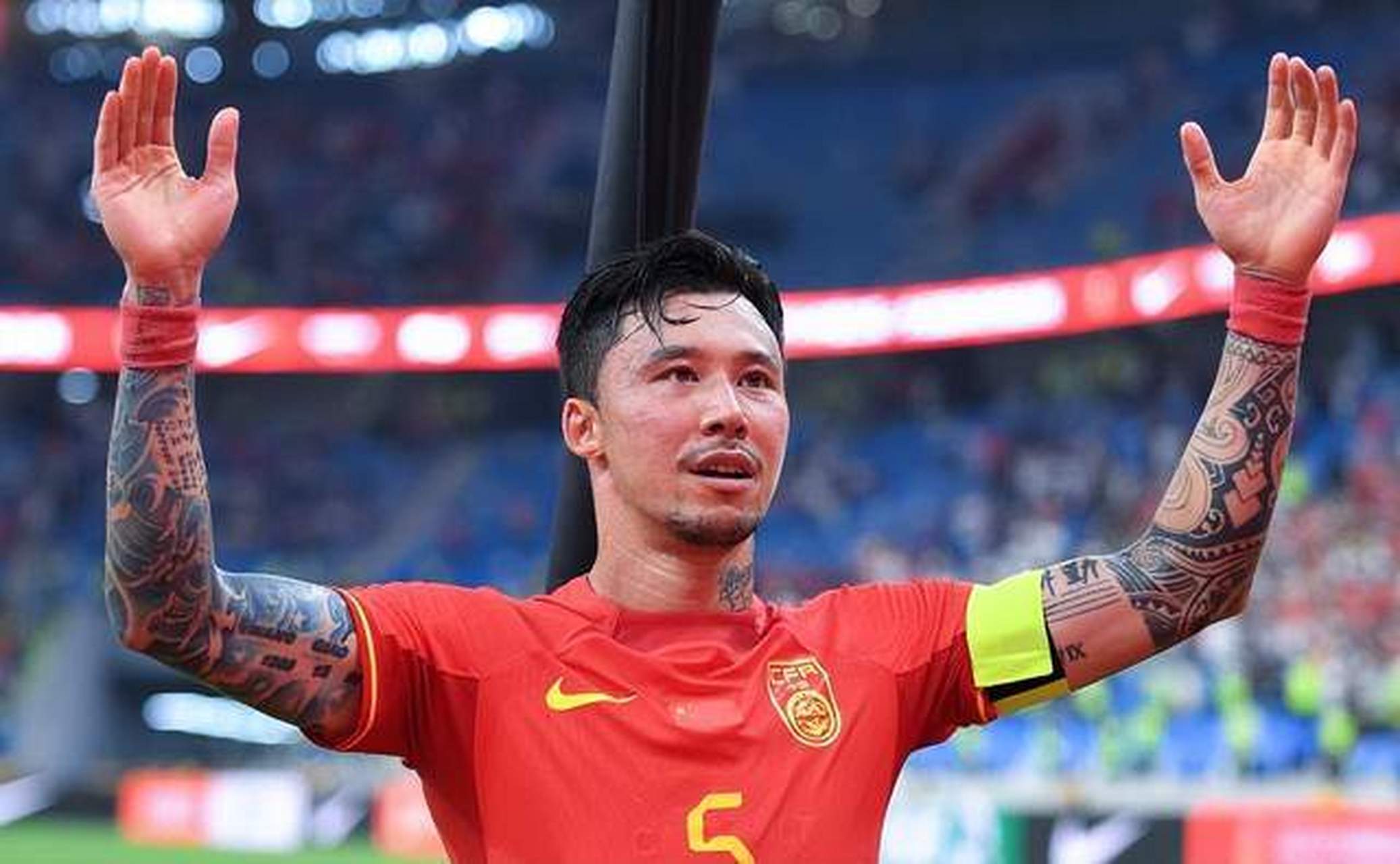 张琳芃在国足历史上两次战胜韩国比赛中都出场并打满全场,被称为"韩国