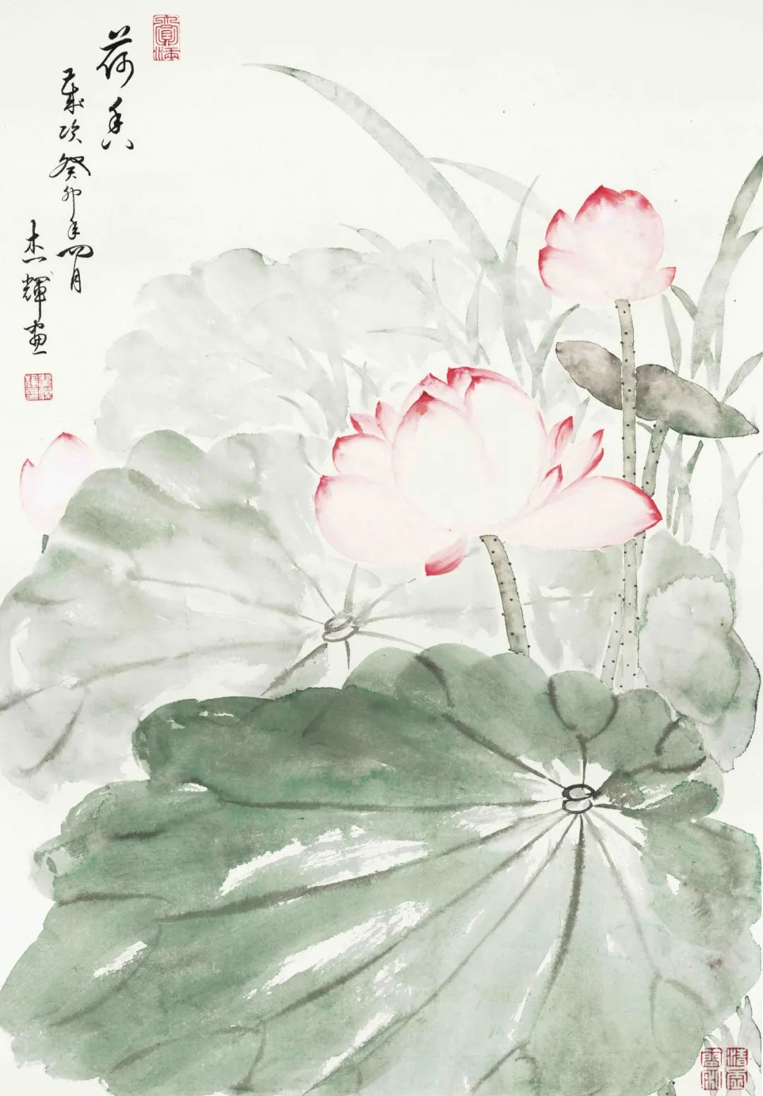 「艺展中国」秾彩濯芳一翟杰辉荷花作品赏析