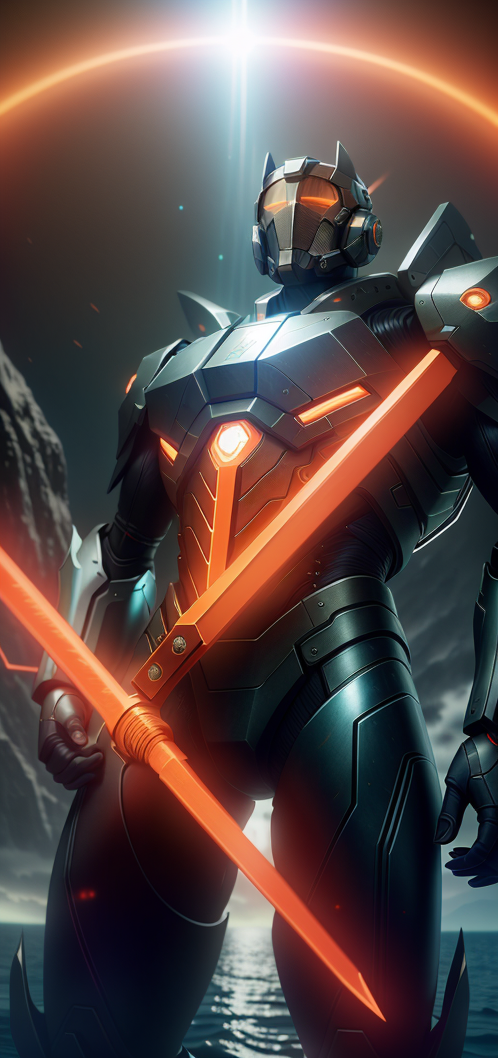 ai绘画壁纸:聚焦环太平洋的机甲战争,大铁巨兽,超清画质