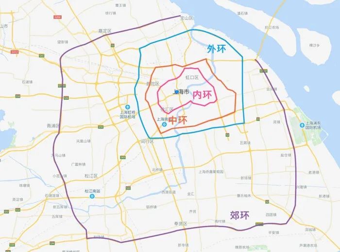 上海中环内环图片