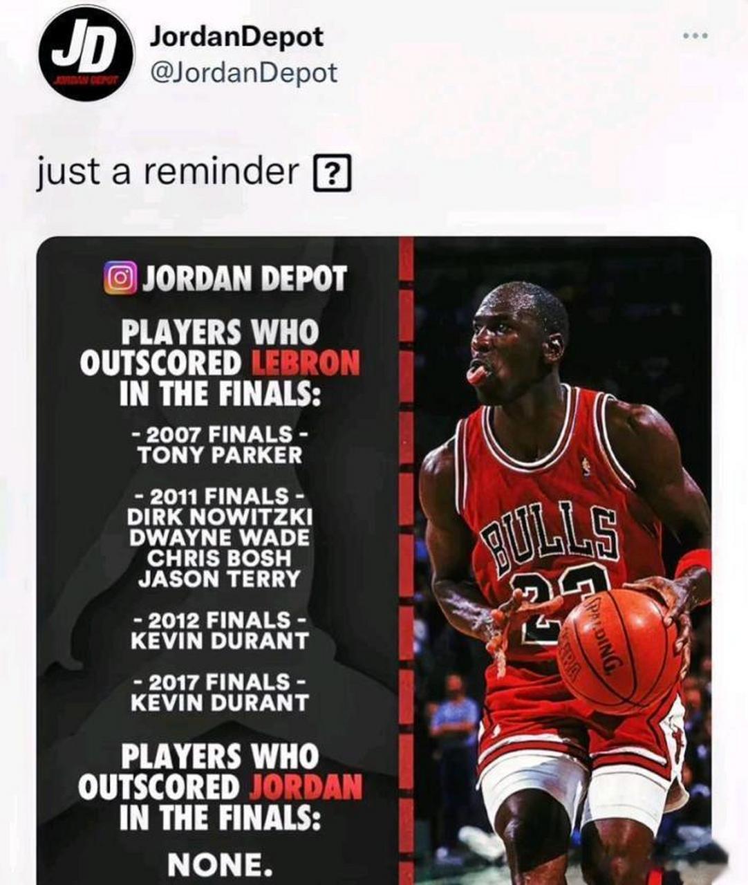 总决赛中谁的得分超过了mj和lj?  1.