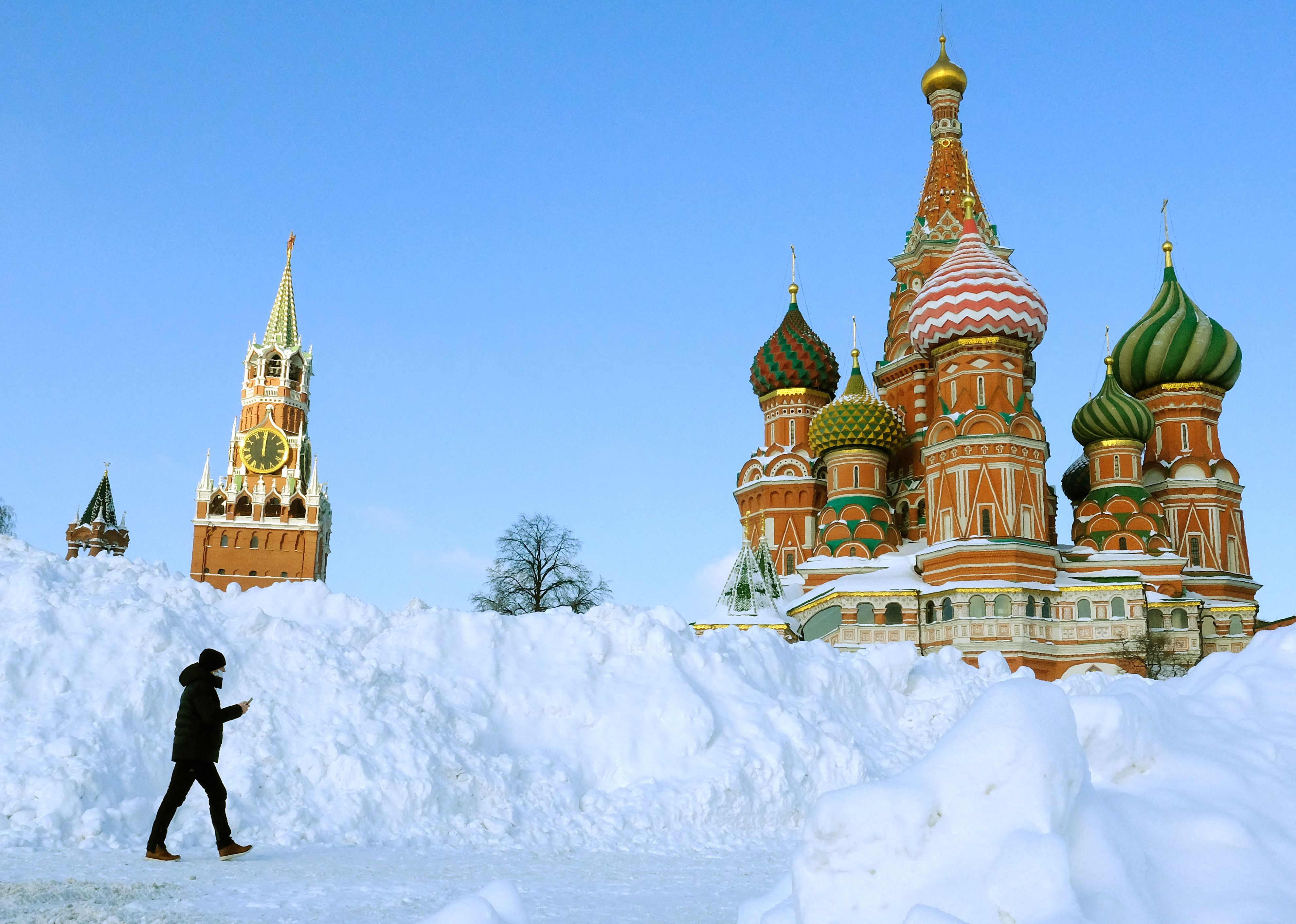 莫斯科的积雪