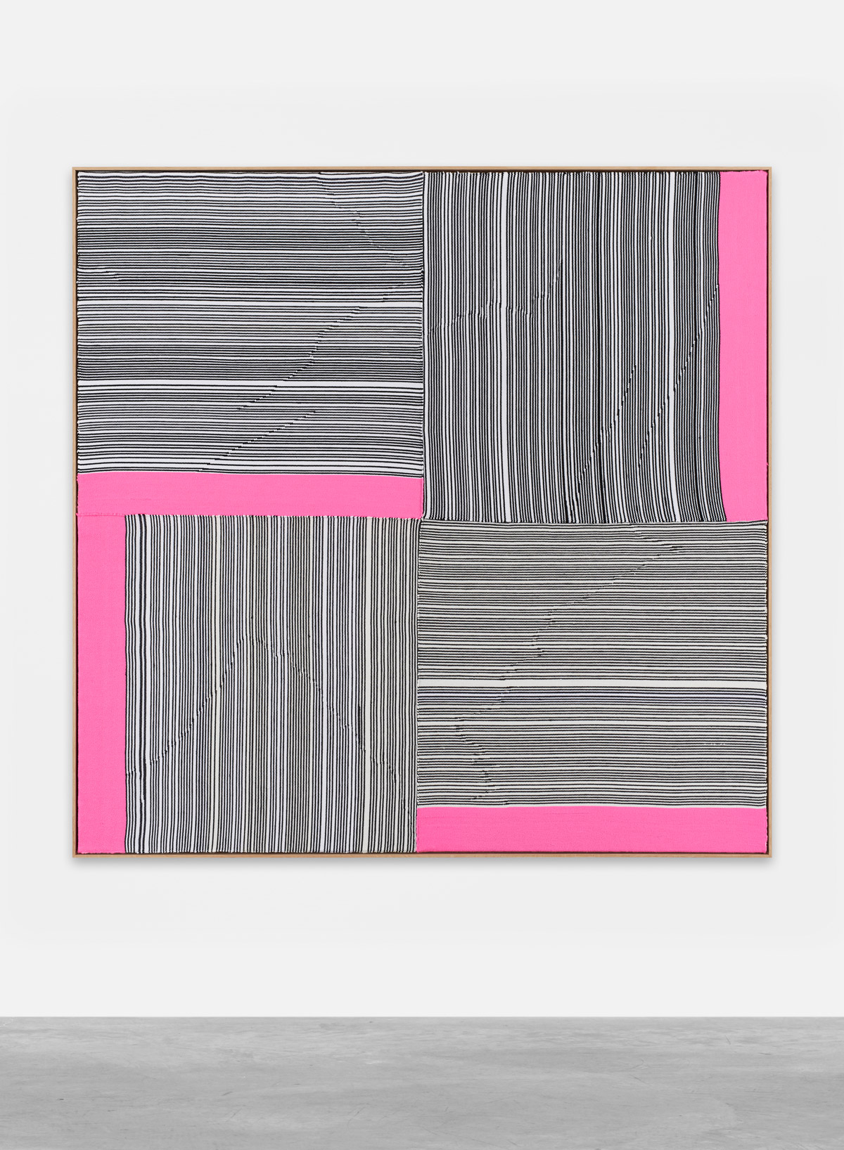 艺术家brent wadden 抽象几何风格的绘画,简约而独特