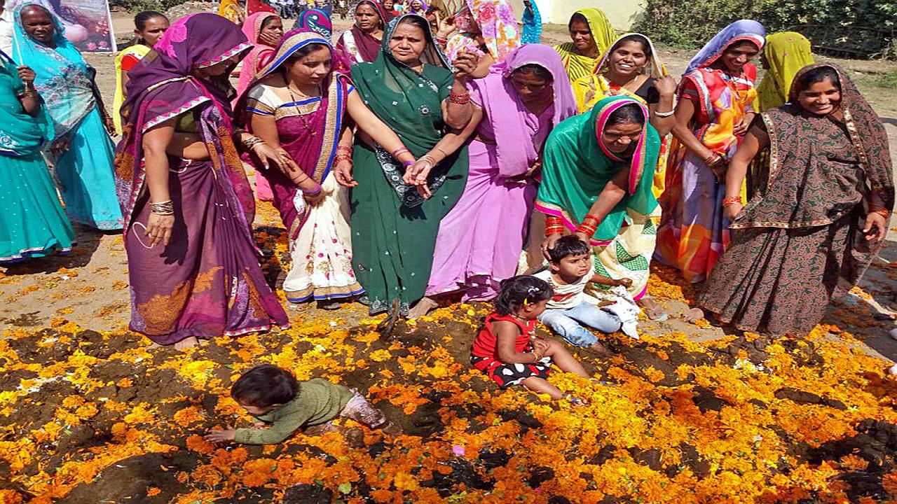 印度泼粪节,爱他就给他多泼点牛粪,万人泼牛粪场面火爆!