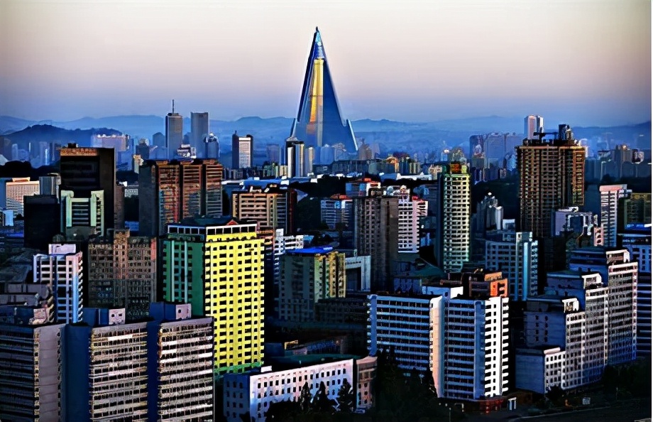朝鲜新义州街景图片