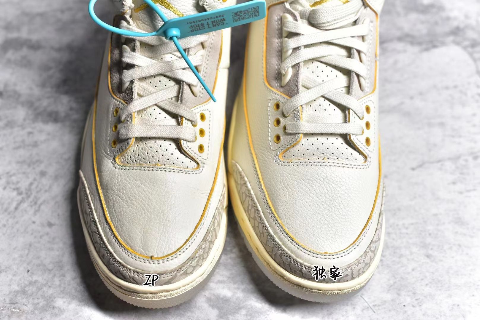 j balvin x air jordan aj3 联名彩虹渐变细节拆解真假对比