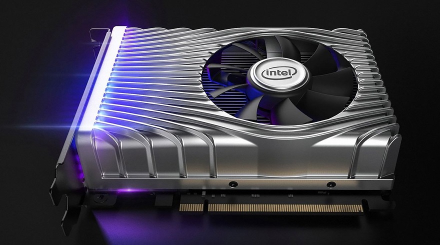 拉胯了?英特尔dg2显卡入门版曝光:性能接近rx550