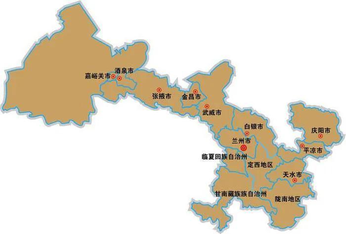 甘肅寧夏區劃設想:蘭州並3市直轄,寧夏迴歸甘肅做省級省會