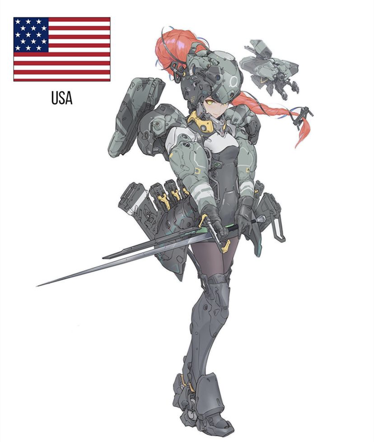 国旗拟人化成为军娘,欧洲还停留在近代,我们的火箭都已经起飞了