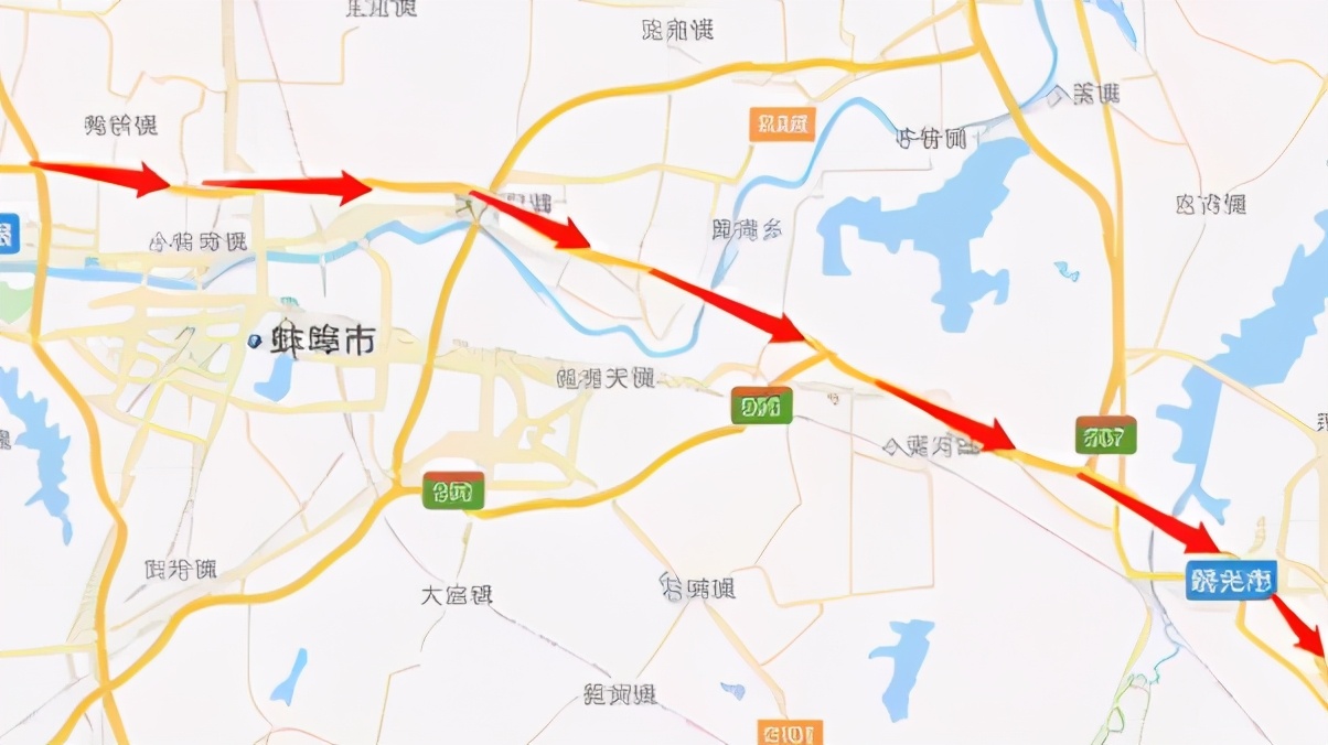 总投资约80亿的蚌明高速,进行"四改八"工程,现已开始施工
