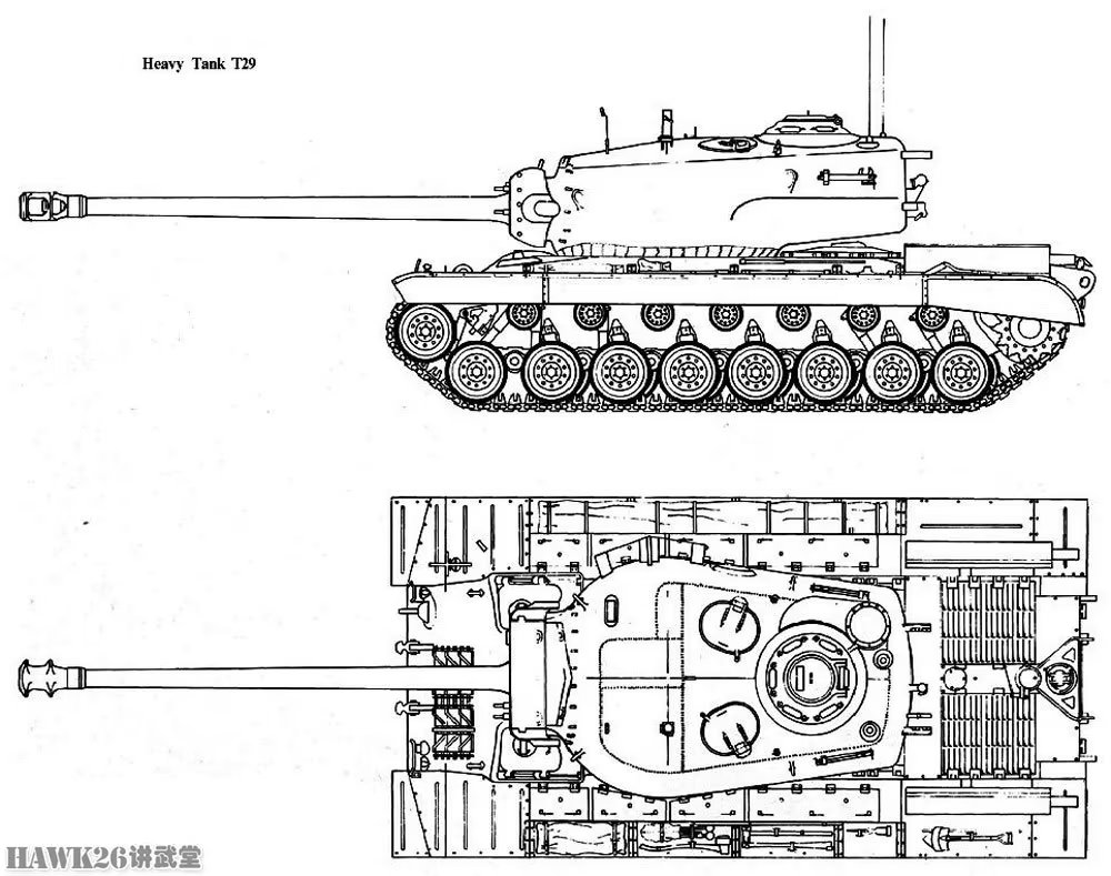 图说:鲜为人知的t29重型坦克 为"虎"而生 验证各种"黑科技"