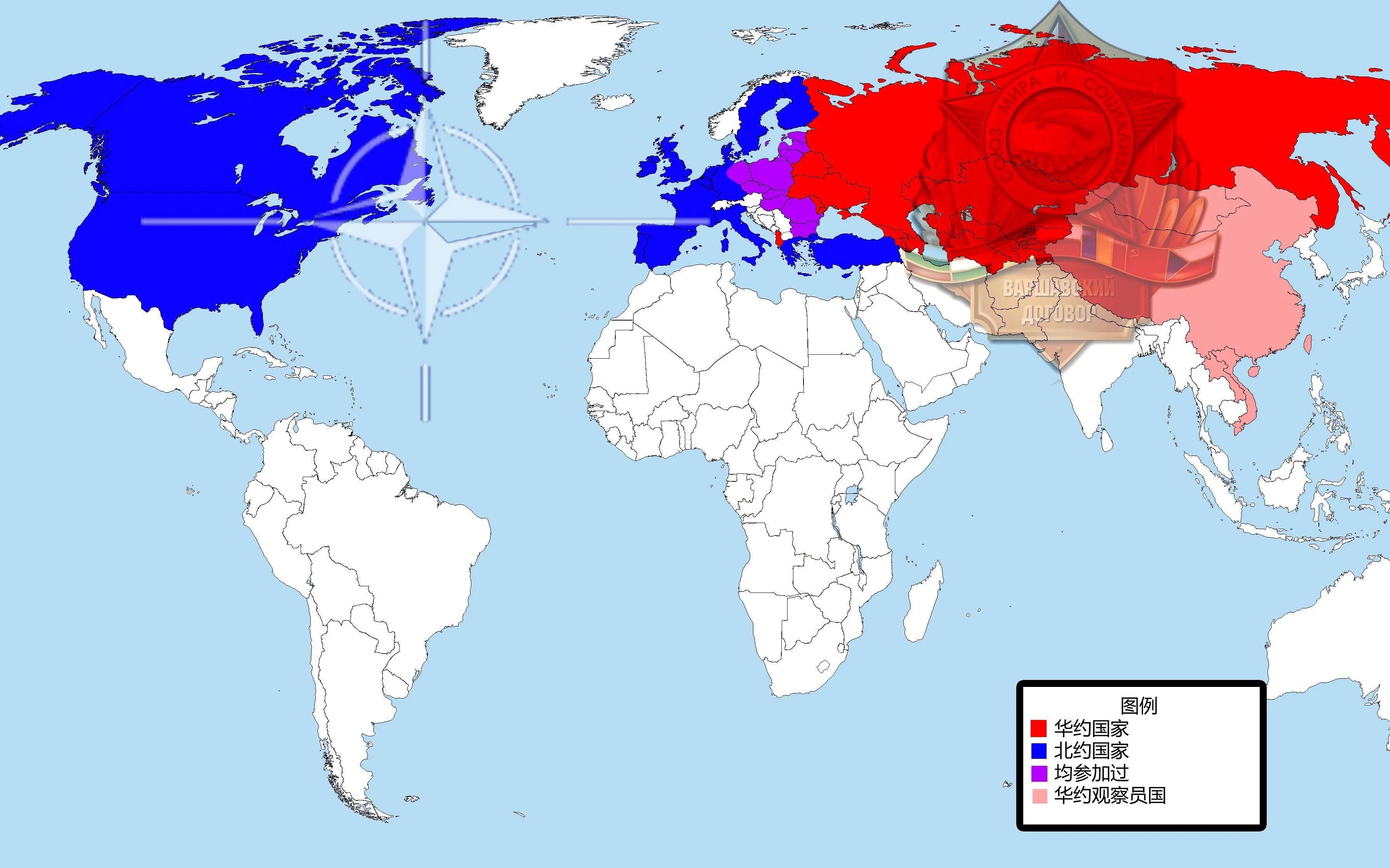 美国盟友地图图片