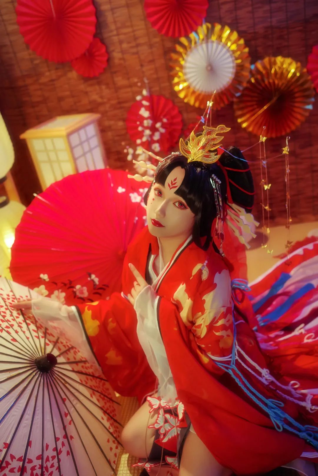 阴阳师cosplay:不知火蝶步韶华,绝美舞姬超还原