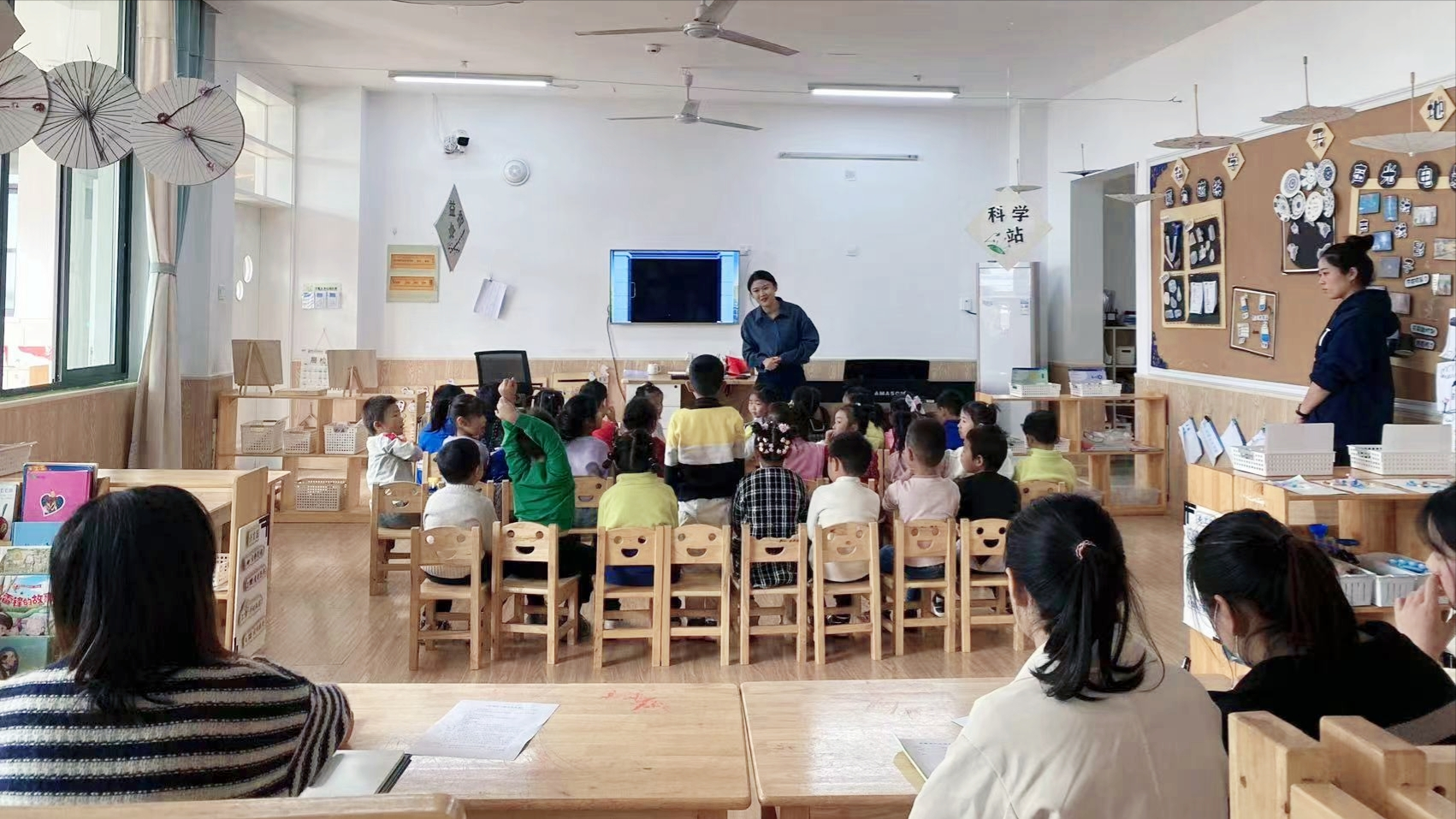 阜南縣於集鄉中心幼兒園開展