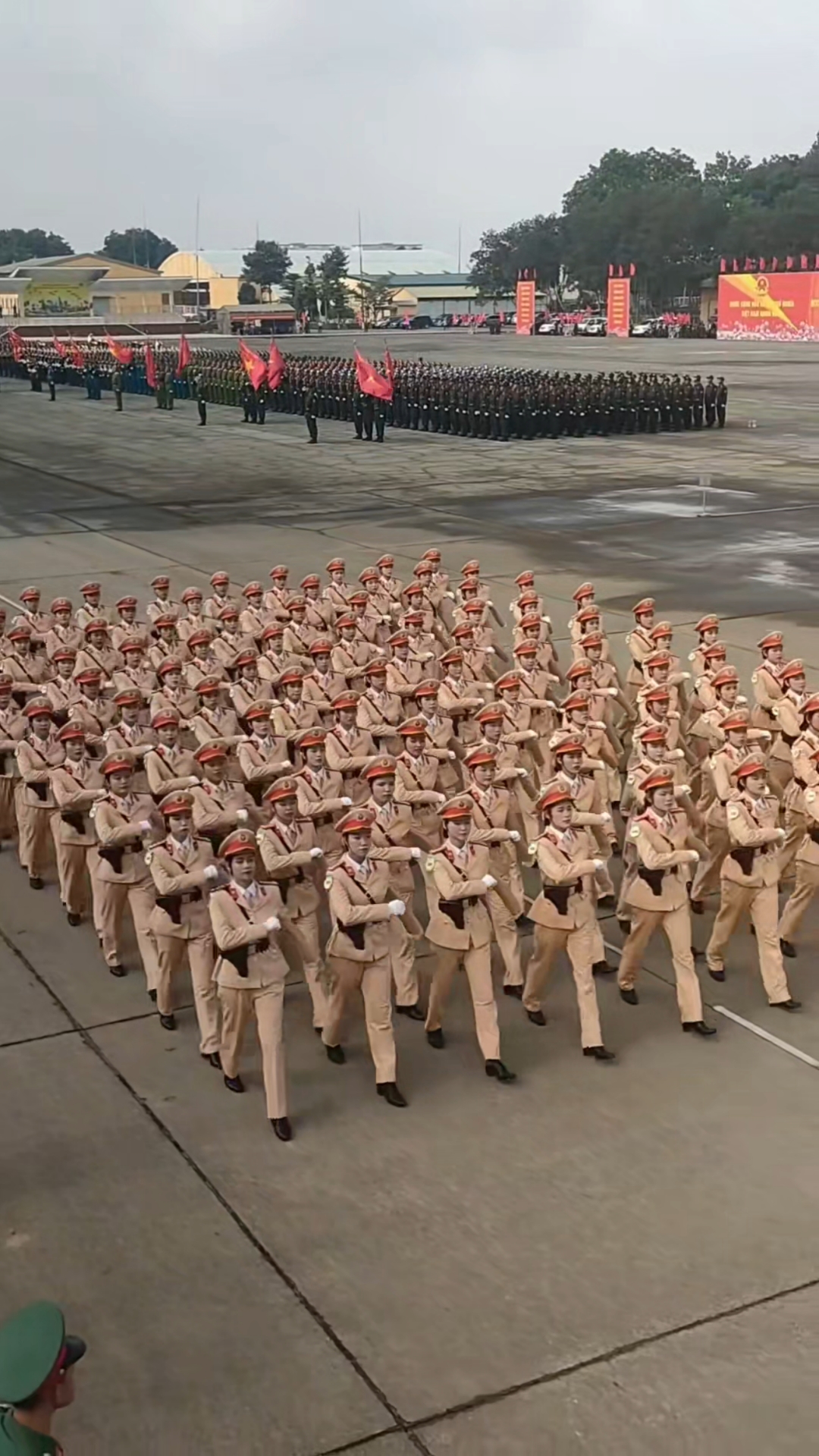 越南阅兵方队训练备战9月2日国庆大阅兵